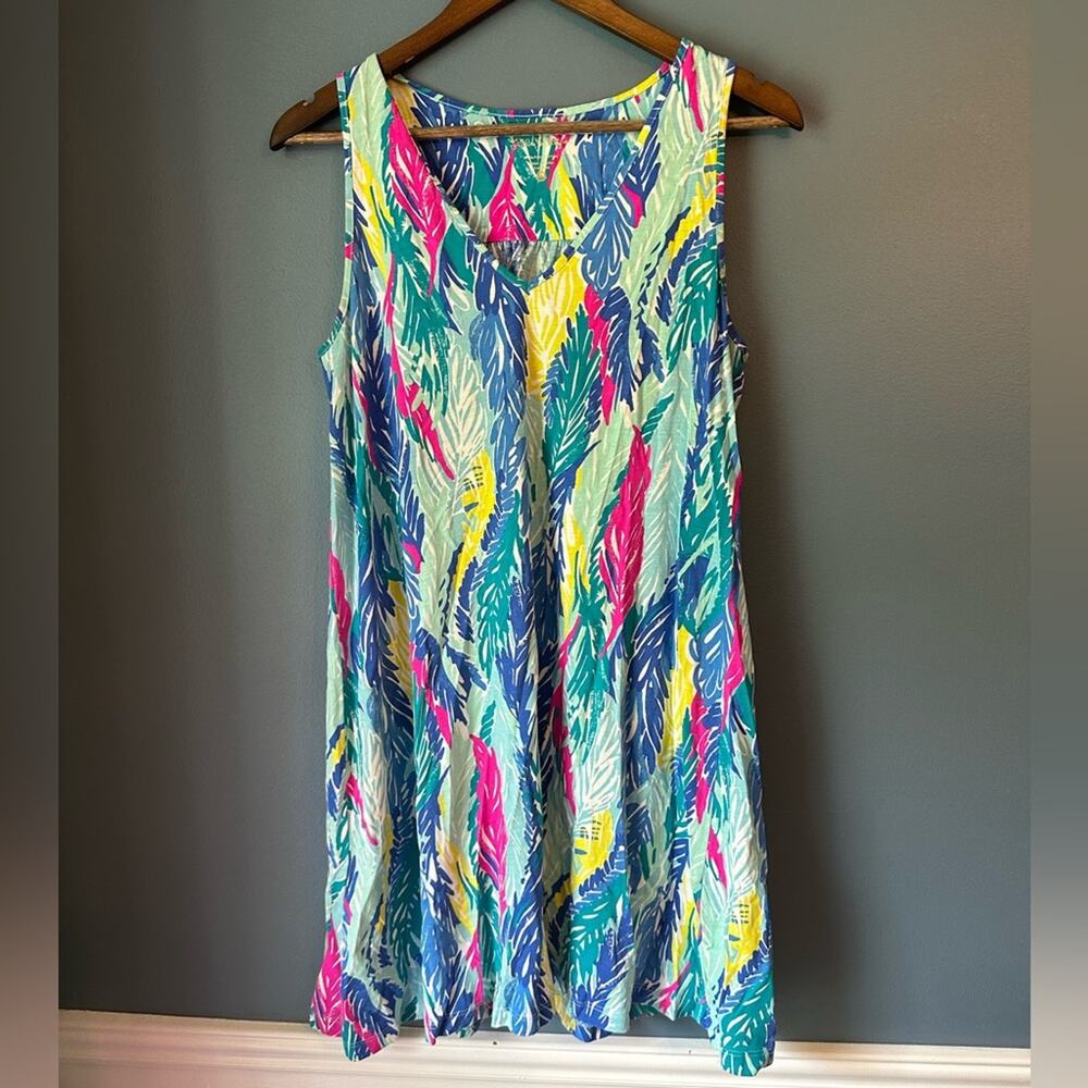 Lilly Pulitzer feather print tank dress